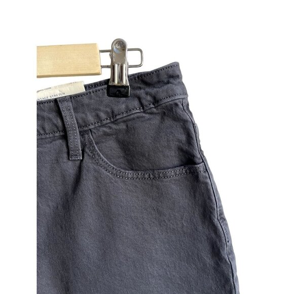 New! Universal Thread Washed Black Charcoal Midi Shorts 4" Inseam Size 10 Vintag - Picture 2 of 5